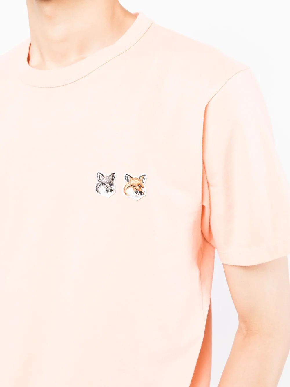 Fox Head-patch cotton T-shirt - 6