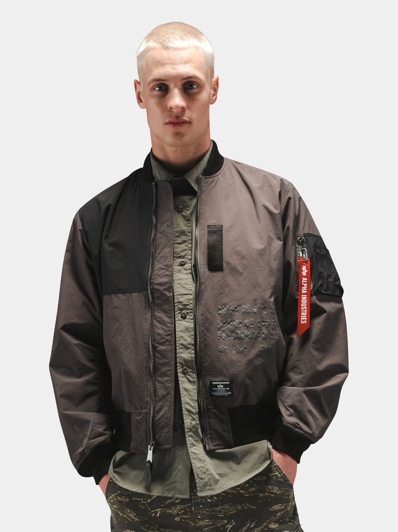 ALPHA INDUSTRIES L-2B RELAXED PATCHWORK FLIGHT JACKET outlook