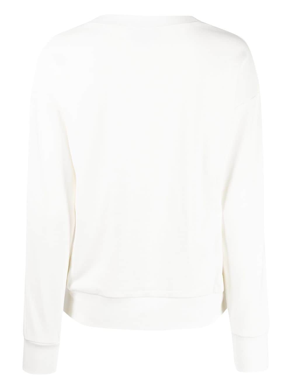 logo-print long-sleeved T-shirt - 2