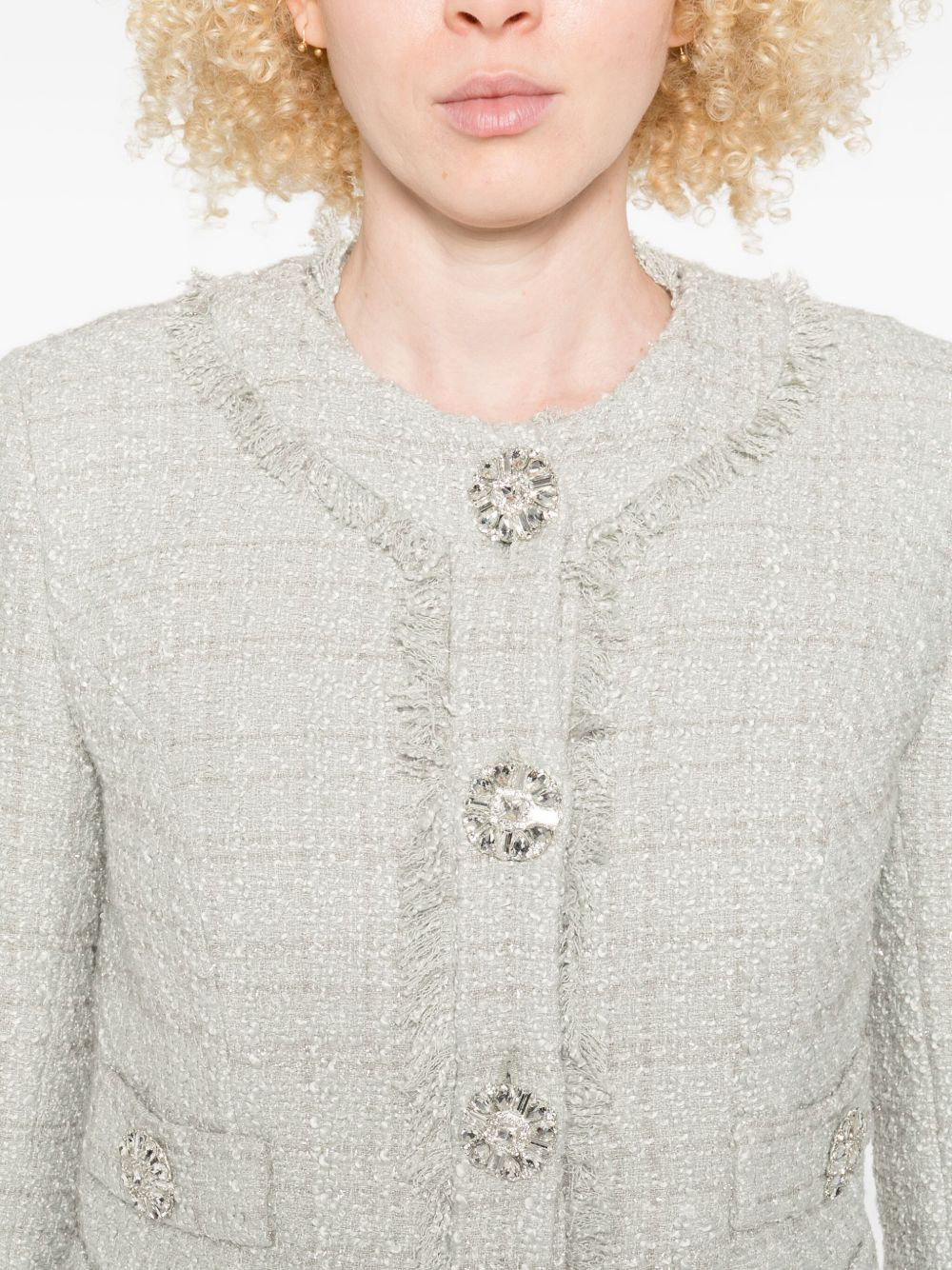 embellished fringe jacket - 5