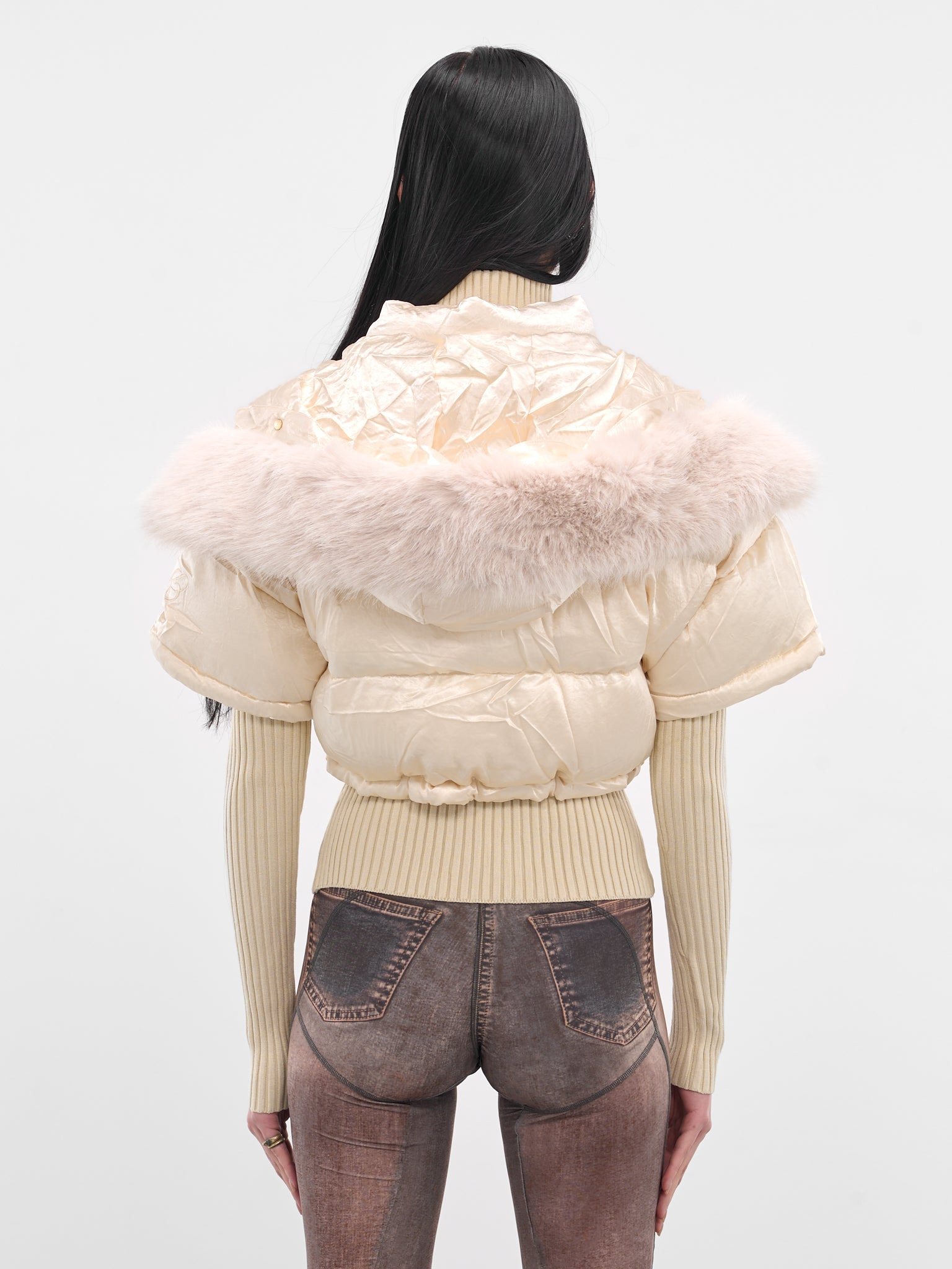 Ecru Mabel Layered Puffer Jacket - 3