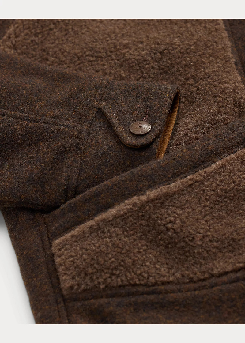 Fleece-Paneled Jacquard Jacket 4