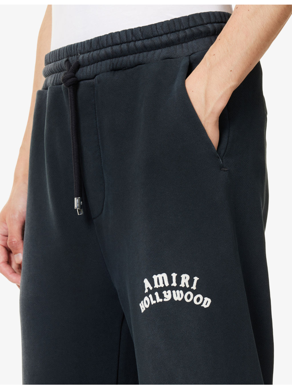 Hollywood Straight-Leg Cotton-Jersey Jogging Bottoms - 5