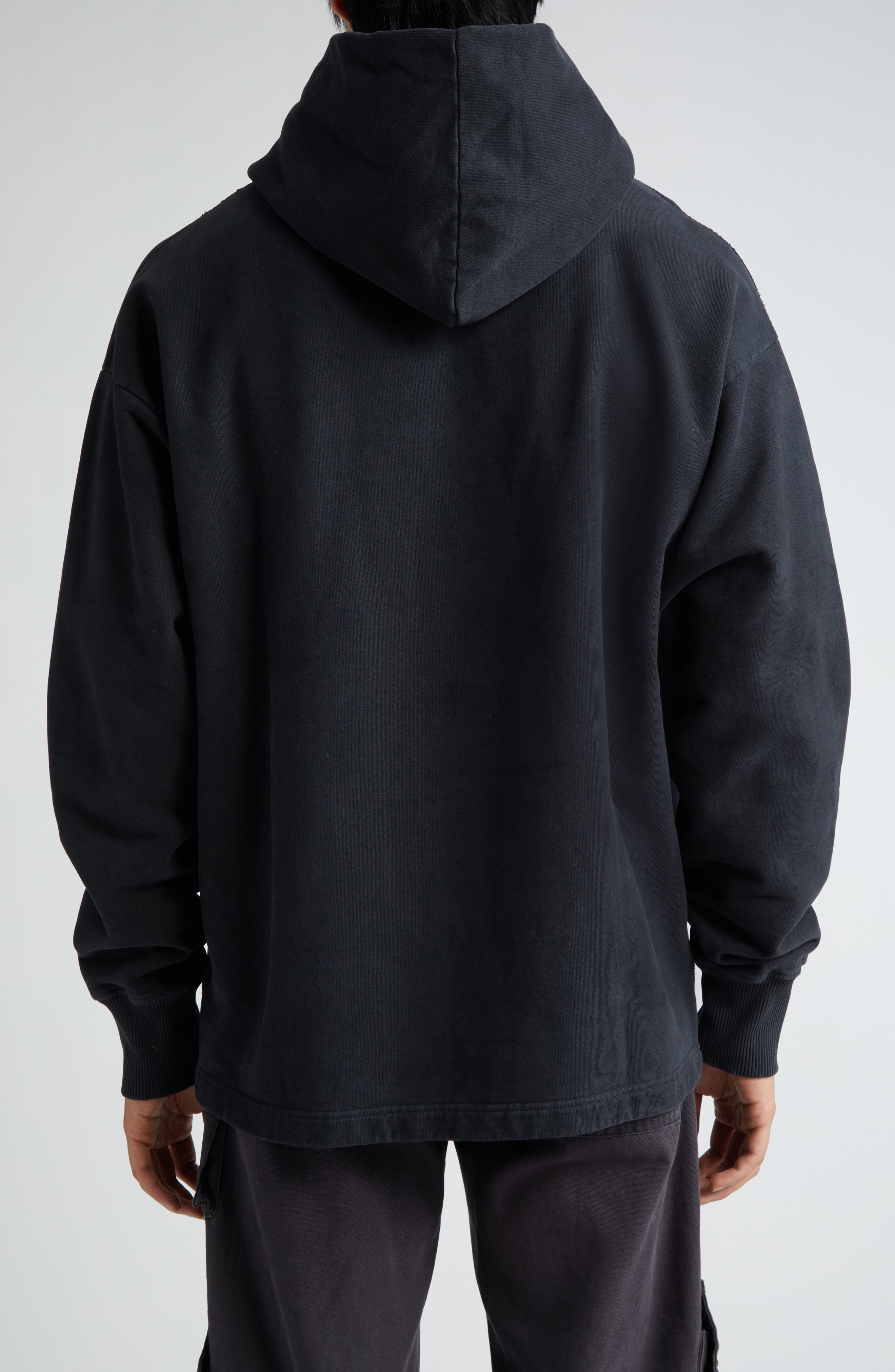 Small Logo Embroidered Organic Cotton Hoodie - 3