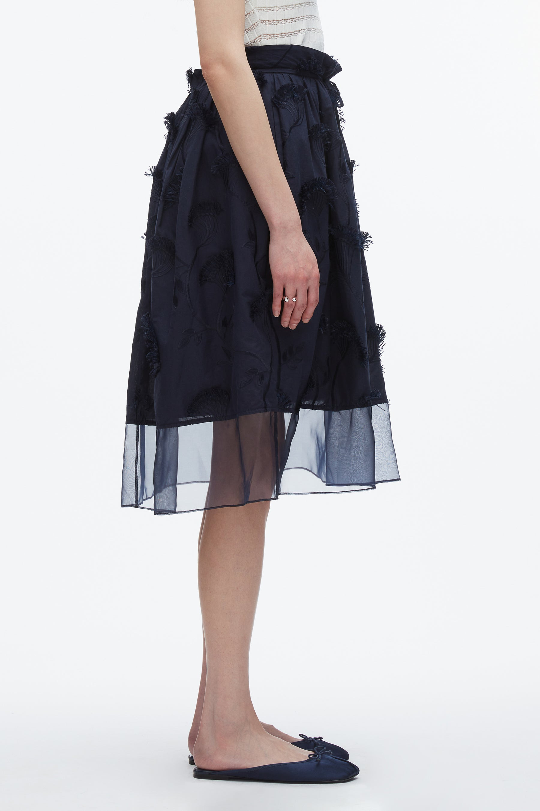 Fil Coupé Midi Skirt - 4