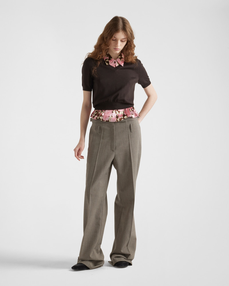 Prada V-neck wool sweater outlook