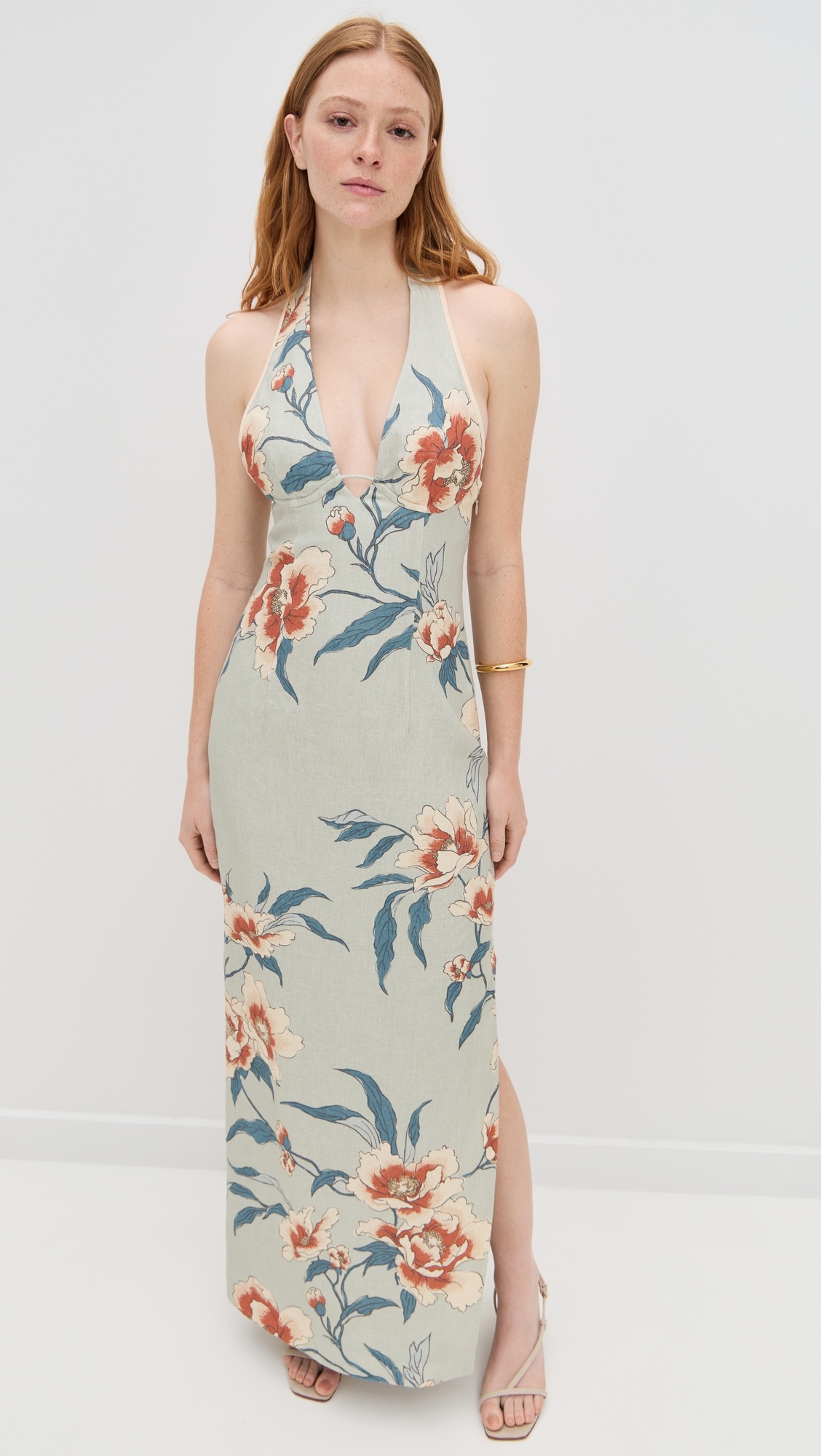 Roisin Halter Midi Dress - 1