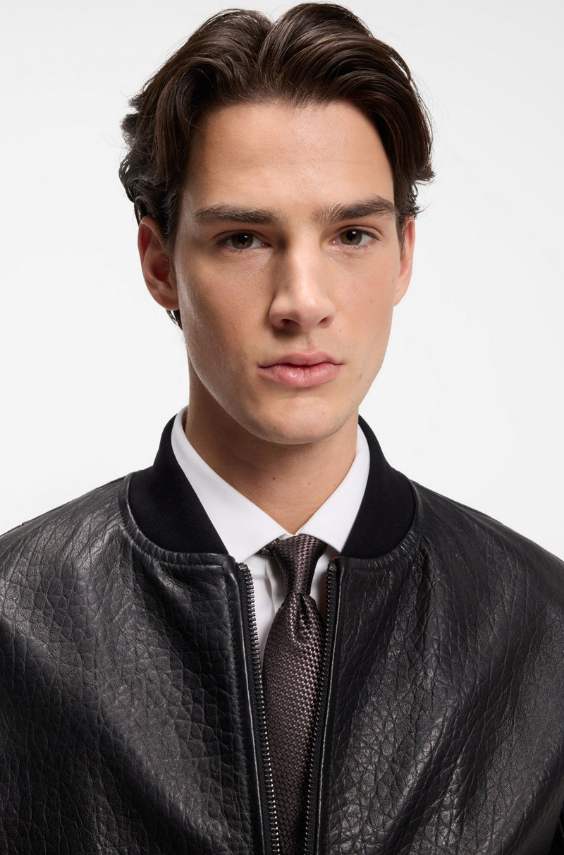 HUGO JACQUARD-PATTERN TIE IN SILK outlook