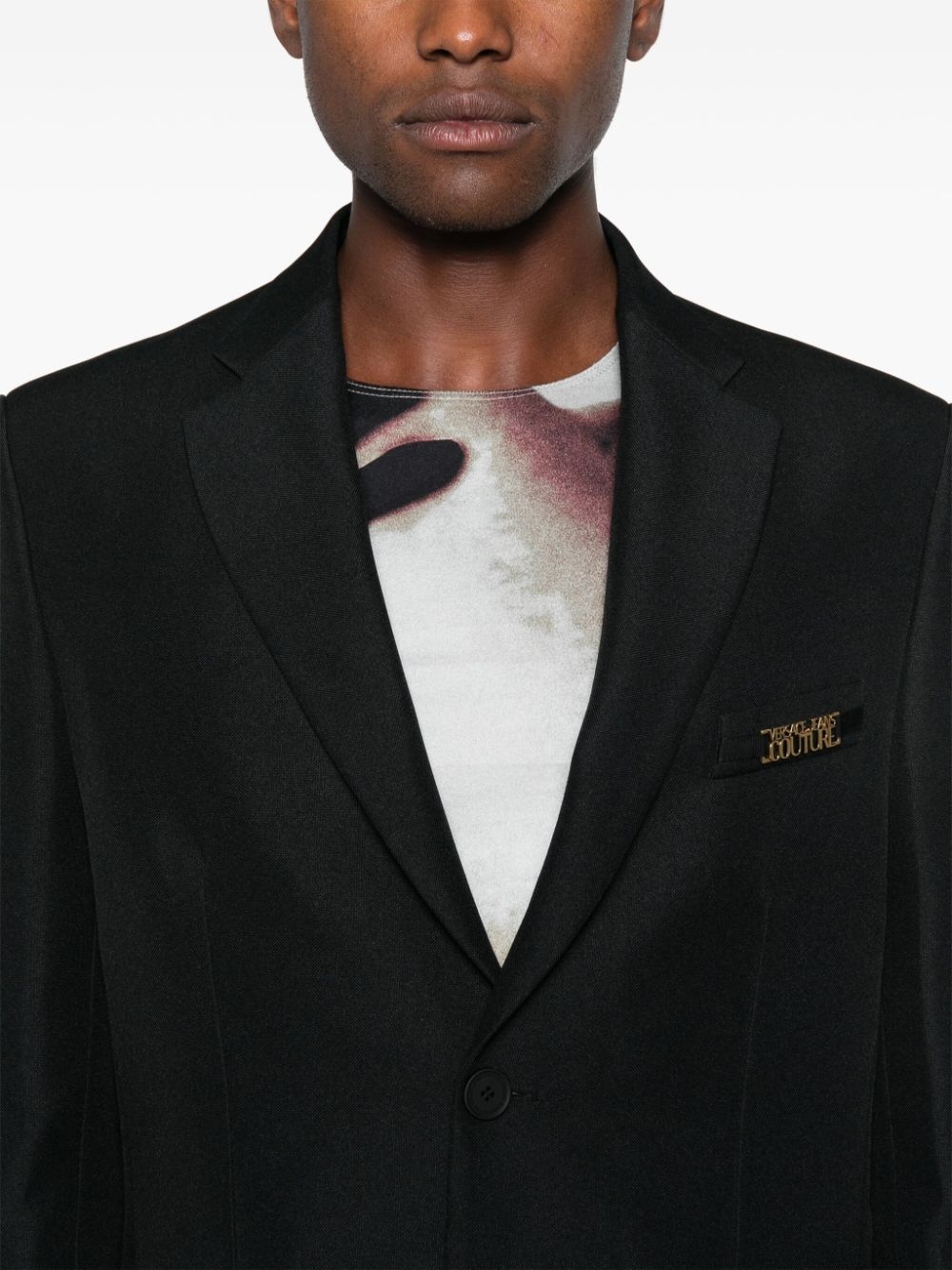 logo-appliquÃ© blazer - 5