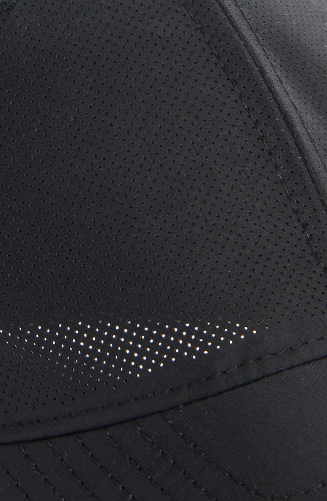 Balenciaga Perforated Webs Baseball Cap in 1000 Black at Nordstrom - 4