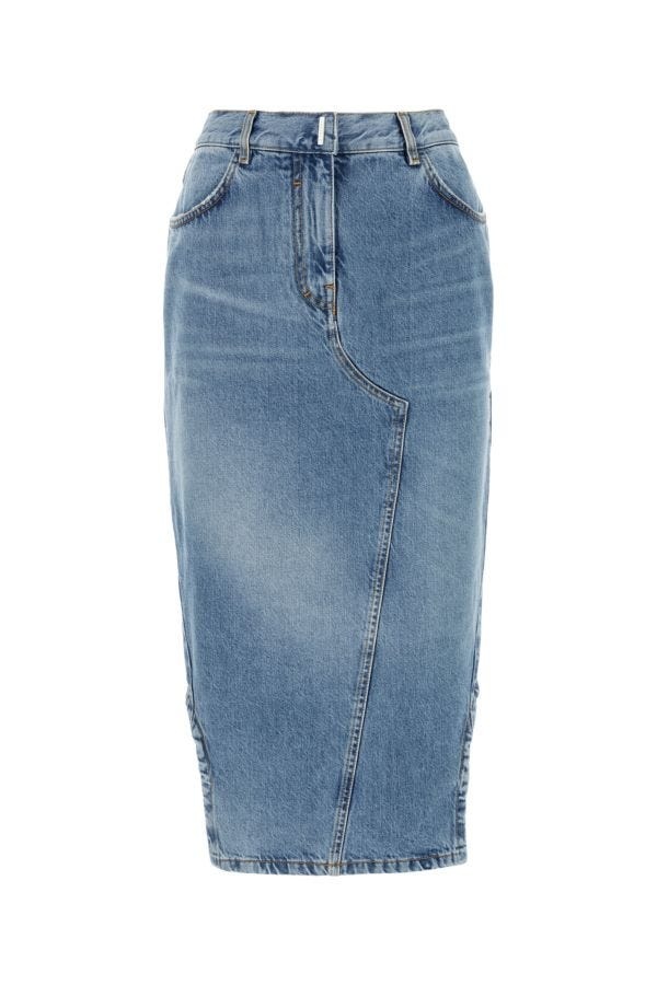 Givenchy Denim midi skirt | gebnegozionline | REVERSIBLE
