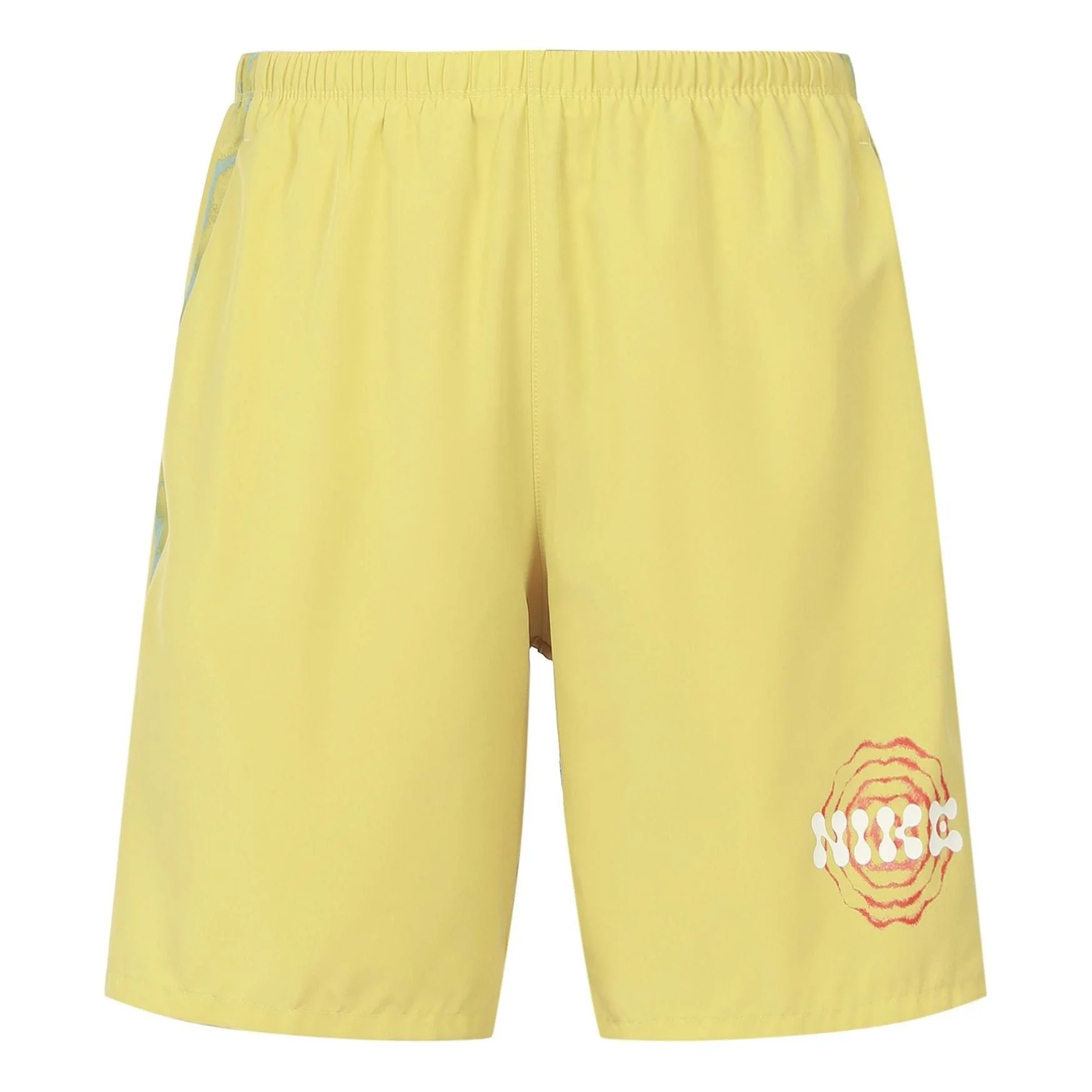 Nike Dri-FIT Solid Color Quick Dry Breathable Back Pocket Running Shorts Yellow DM4820-304 - 1