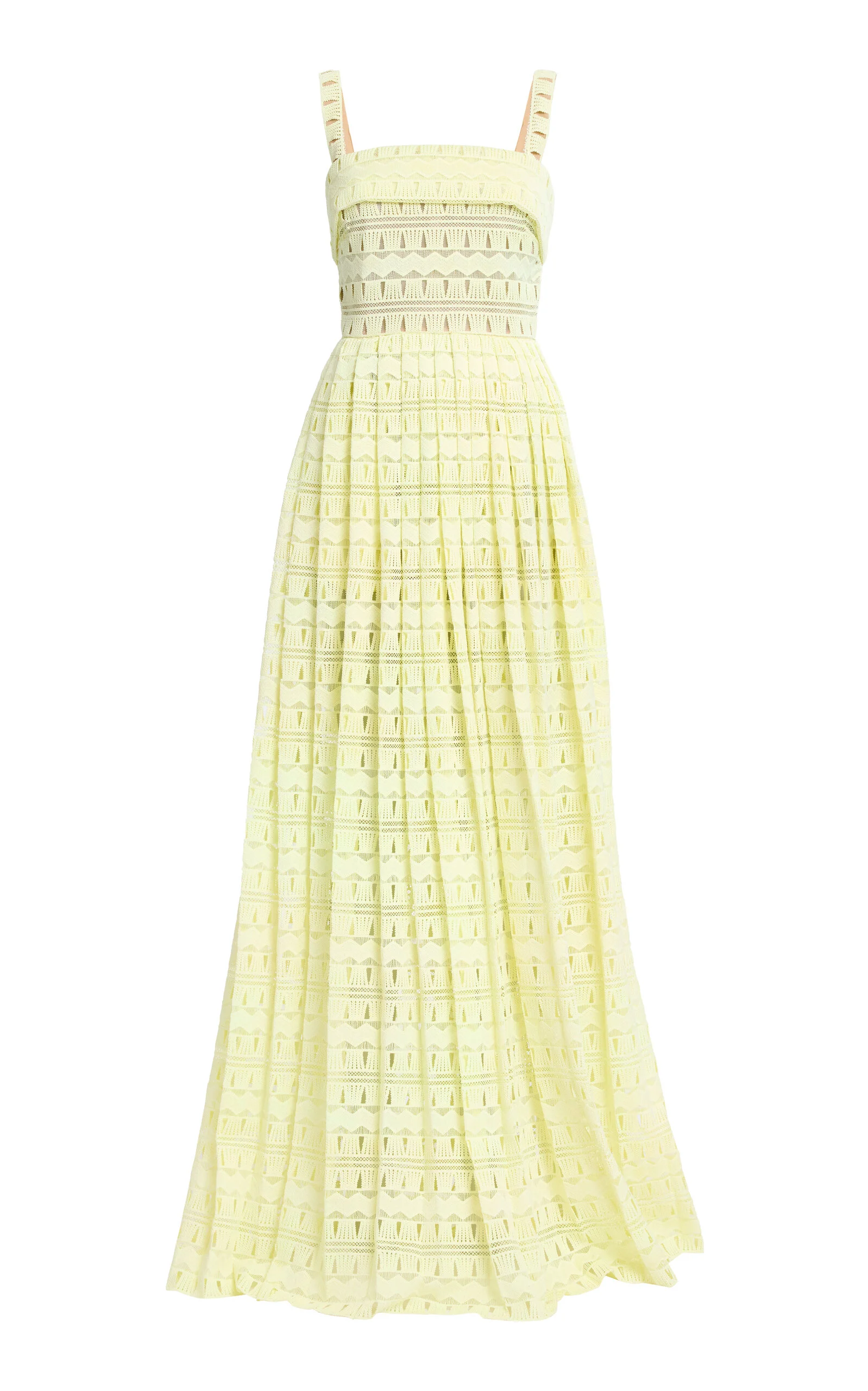 Macrame Long Dress yellow - 1