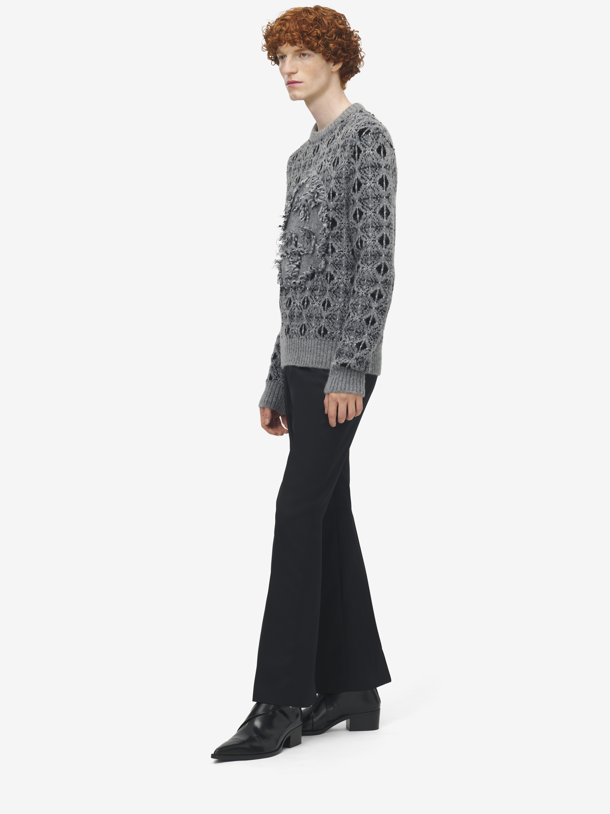 Distressed Skull Fair Isle Jumper - 4