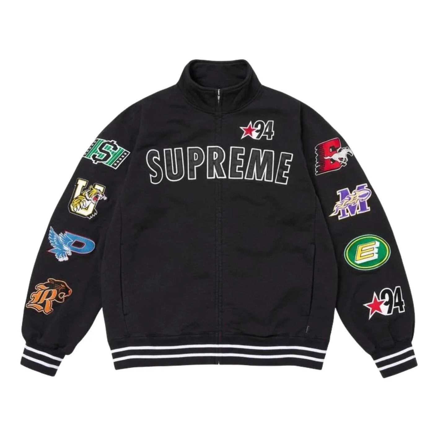 Supreme SS26 Mascots Zip Up Sweatshirt Jacket 'Black' SUP-SS26-126-BLK - 1