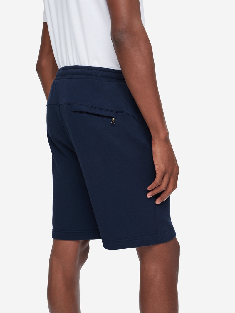 Men's Sweat Shorts Quinn Cotton Modal Navy - 6