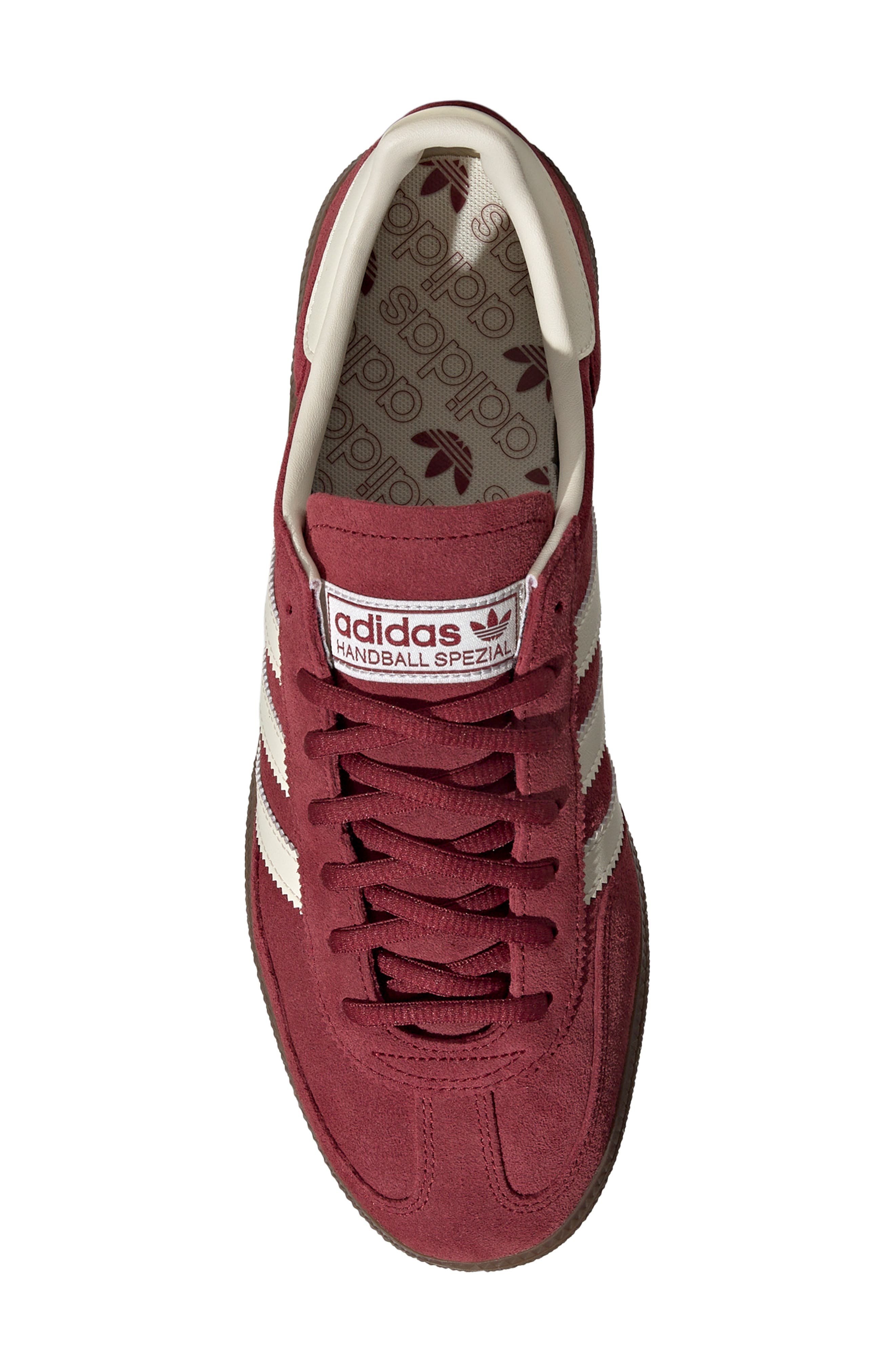 adidas Gender Inclusive Handball Spezial Sneaker in Noble Maroon/Cream White/Gum at Nordstrom - 4
