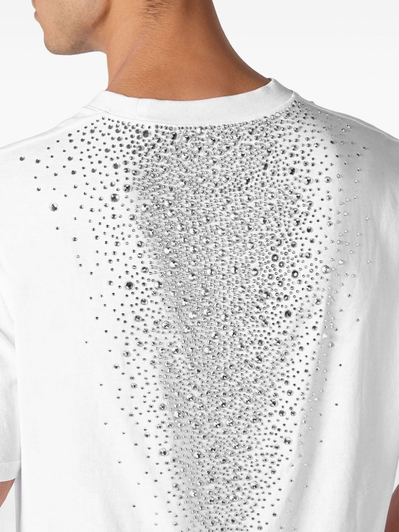 crystal-embellished cotton T-shirt 5