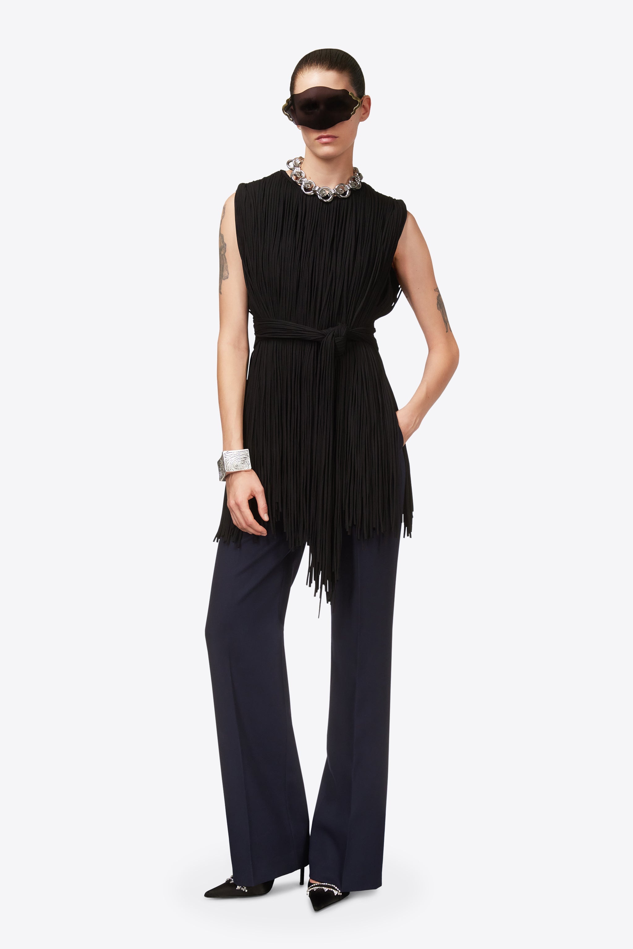 SLEEVELESS FRINGE TOP - 4