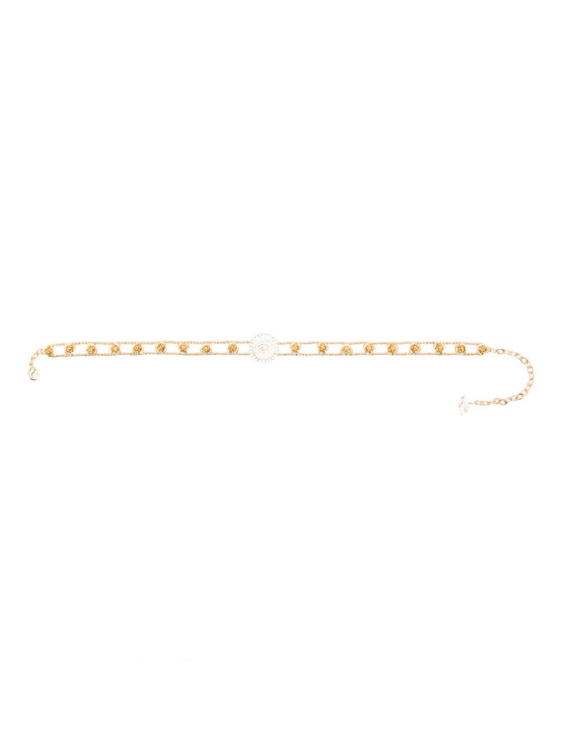 rose-embellished choker 1