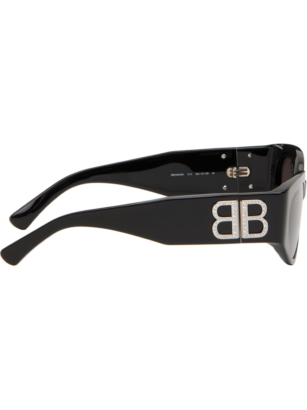 Black Bossy Round AF Sunglasses - 2