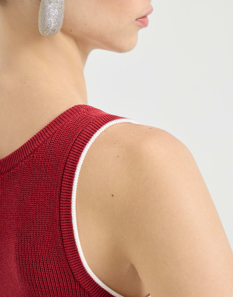 Cotton ribbed knit top 4