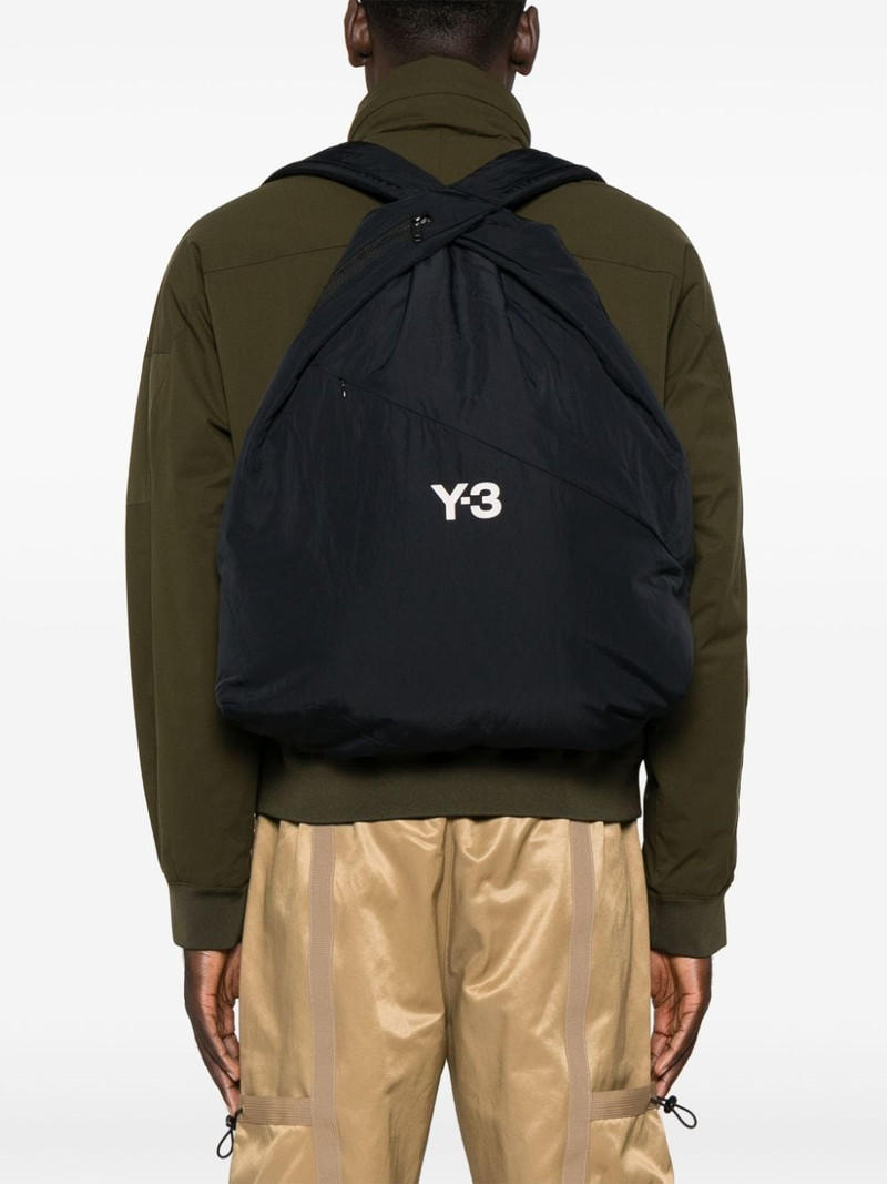 Y-3 x Adidas logo-print backpack outlook