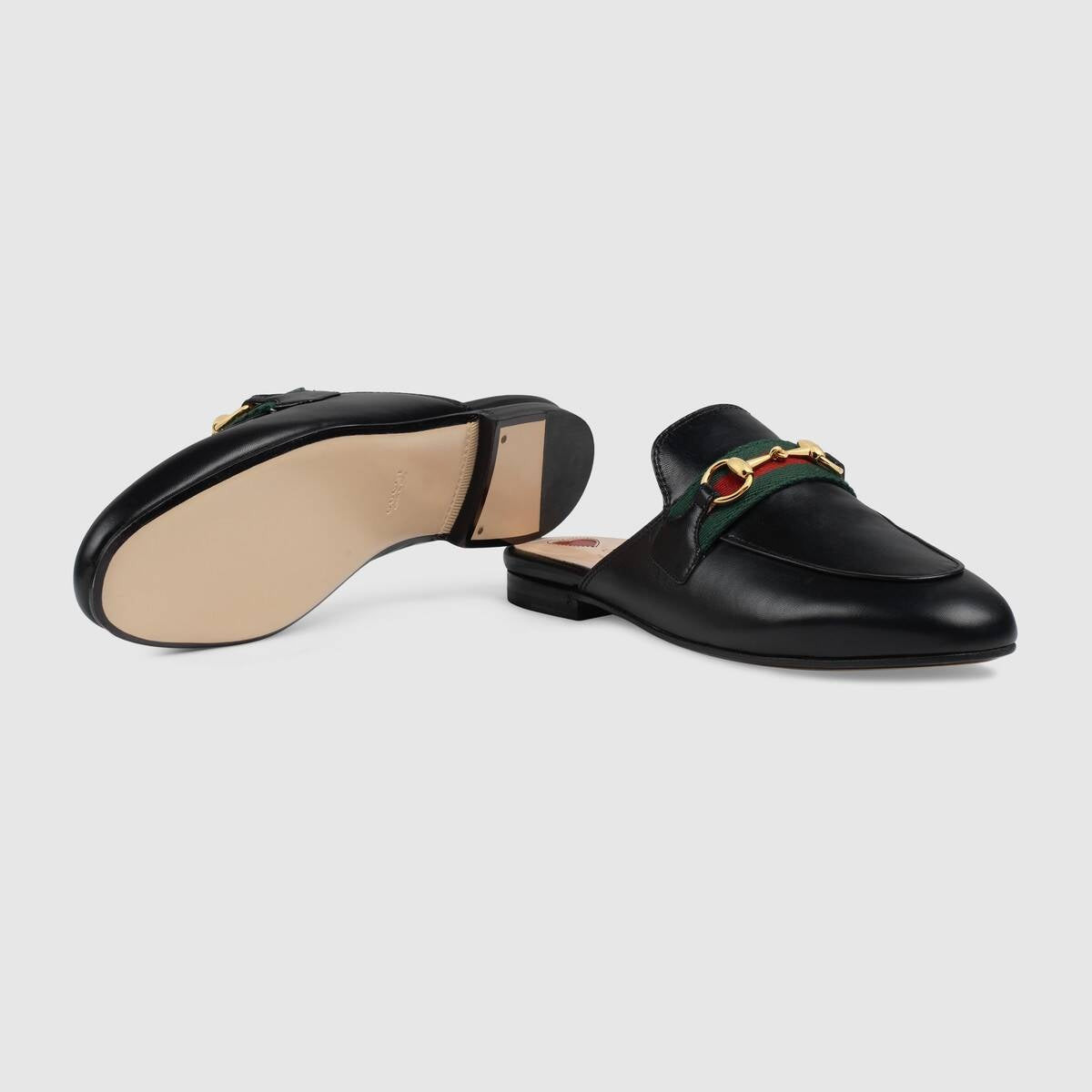 Gucci Princetown Web Slippers - 4