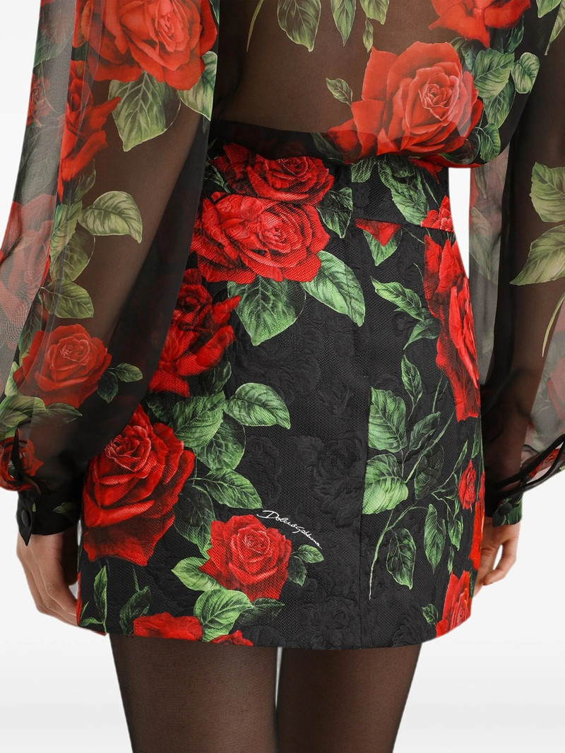 MINI SKIRT ROSE PRINT 5