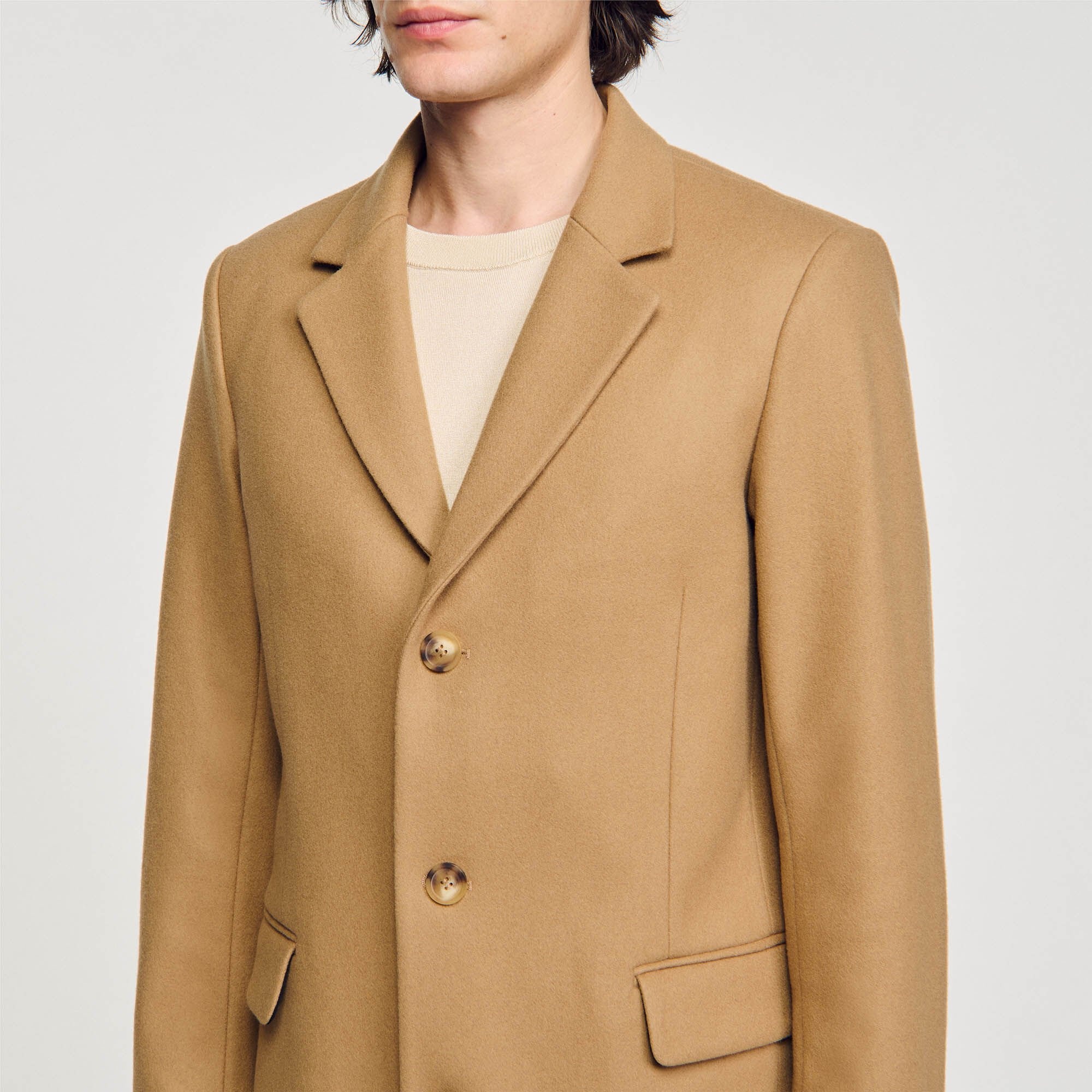 WOOL BROADCLOTH COAT - 4