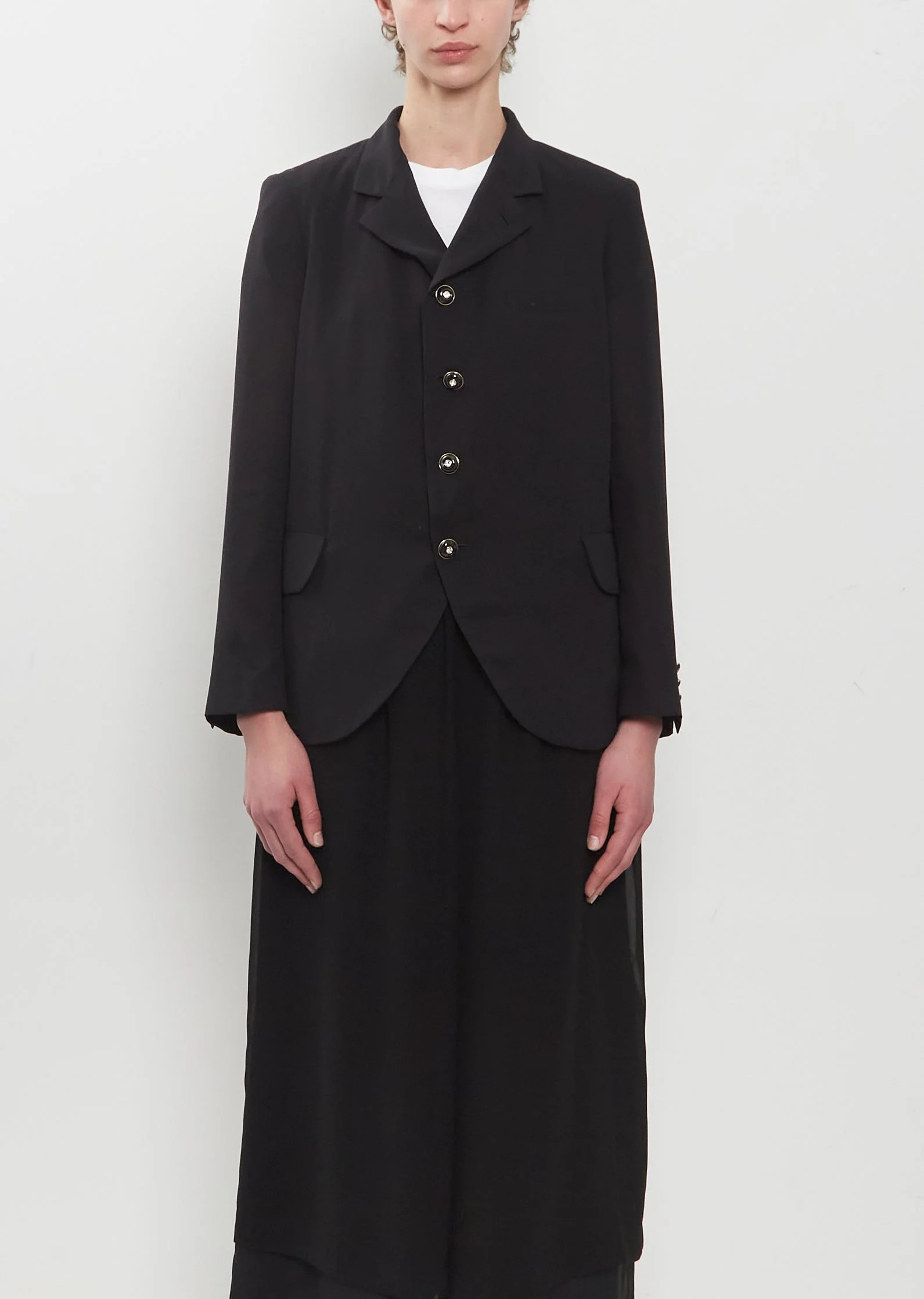 Georgette Curved Hem Jacket - 1