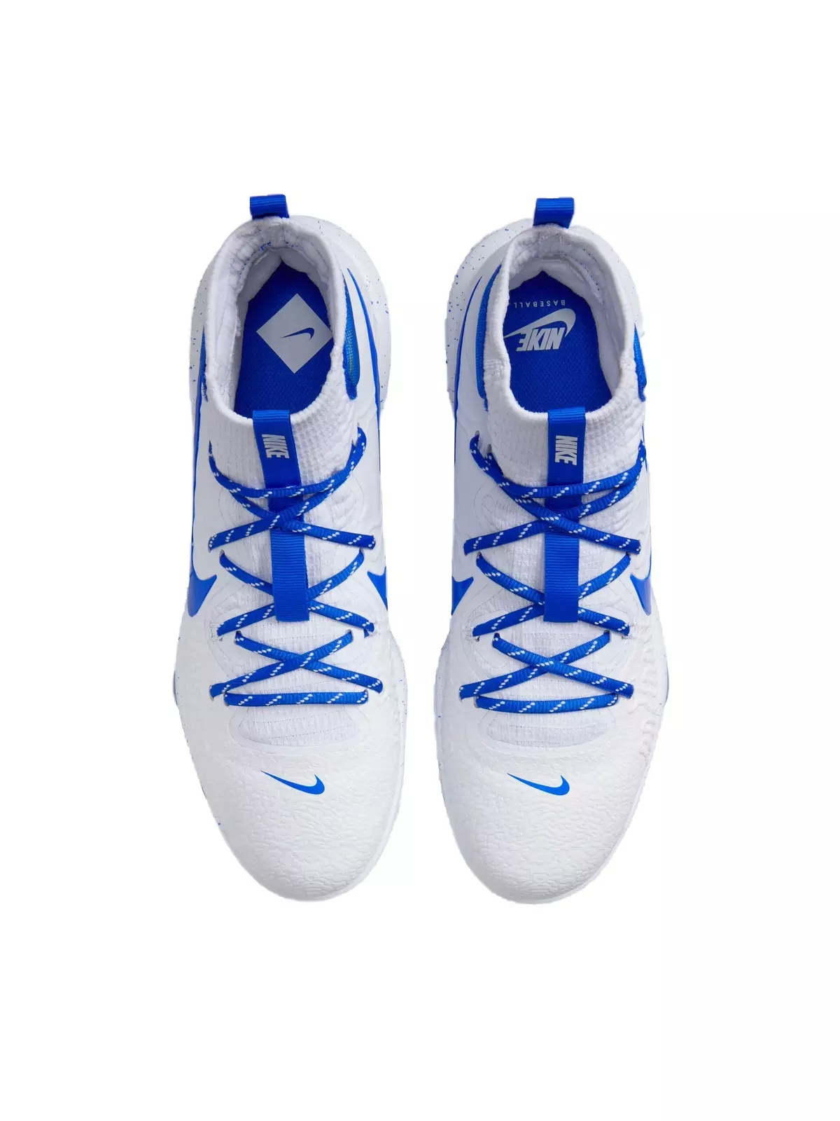 Alpha Huarache NXT MCS "White/Royal" Men's Baseball Cleat - 3