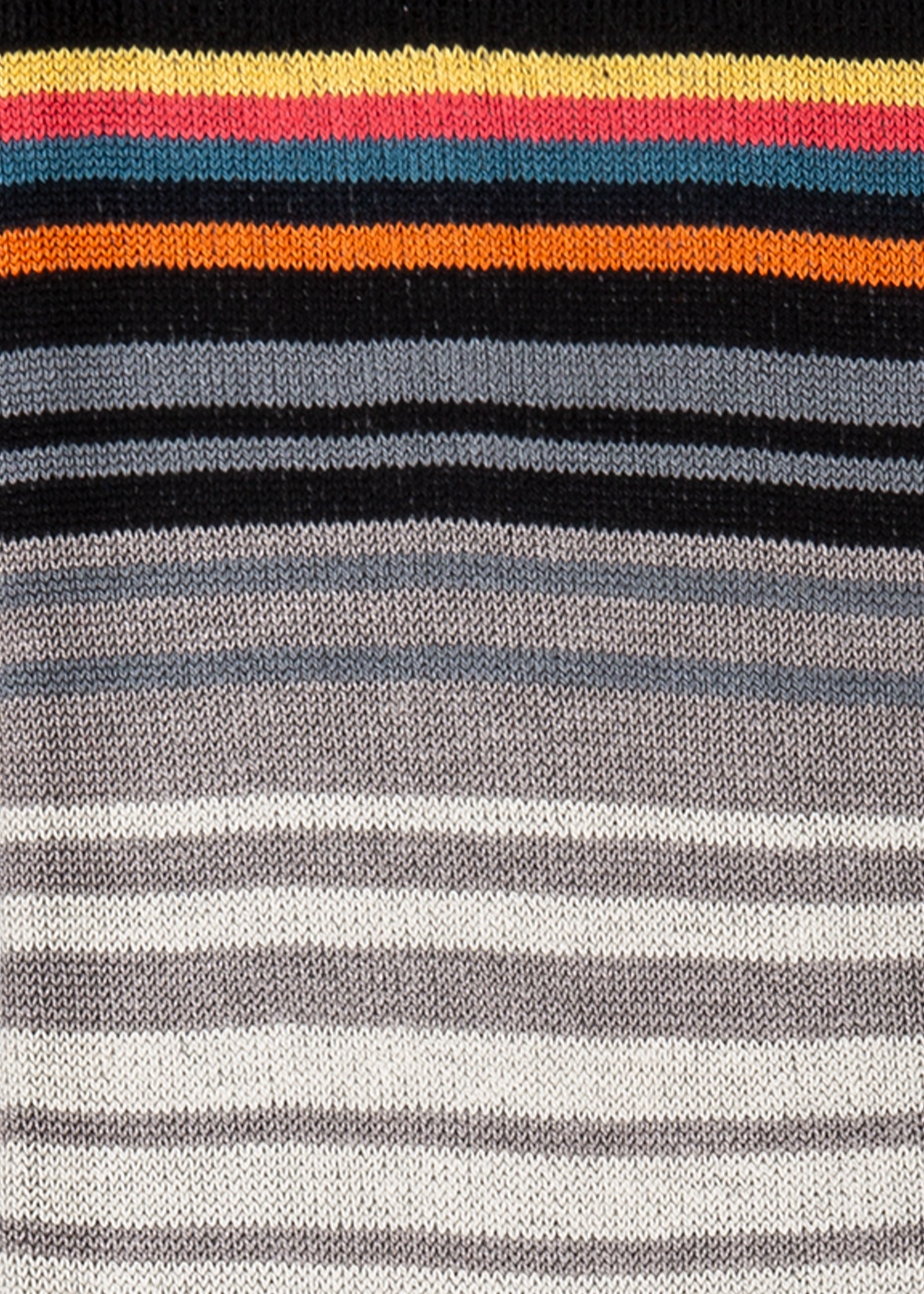Black And Grey Gradient Stripe Socks - 3