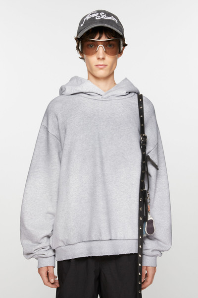 Acne Studios Logo hooded sweater - Pale Grey Melange outlook