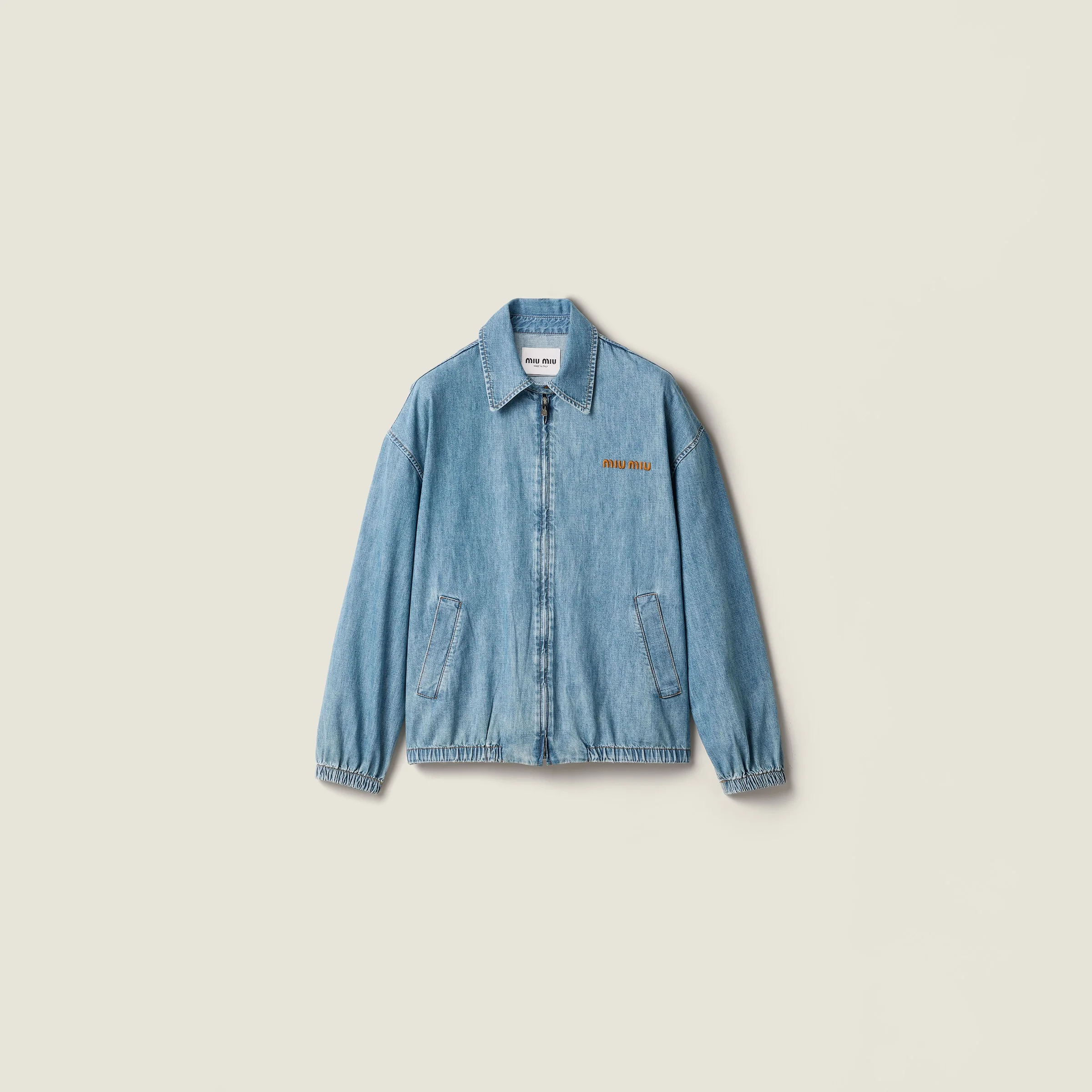 Chambray blouson jacket - 1