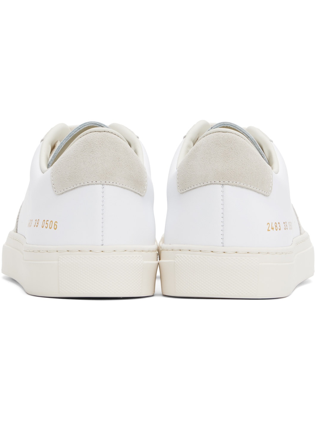 White & Beige BBall Duo Sneakers - 2