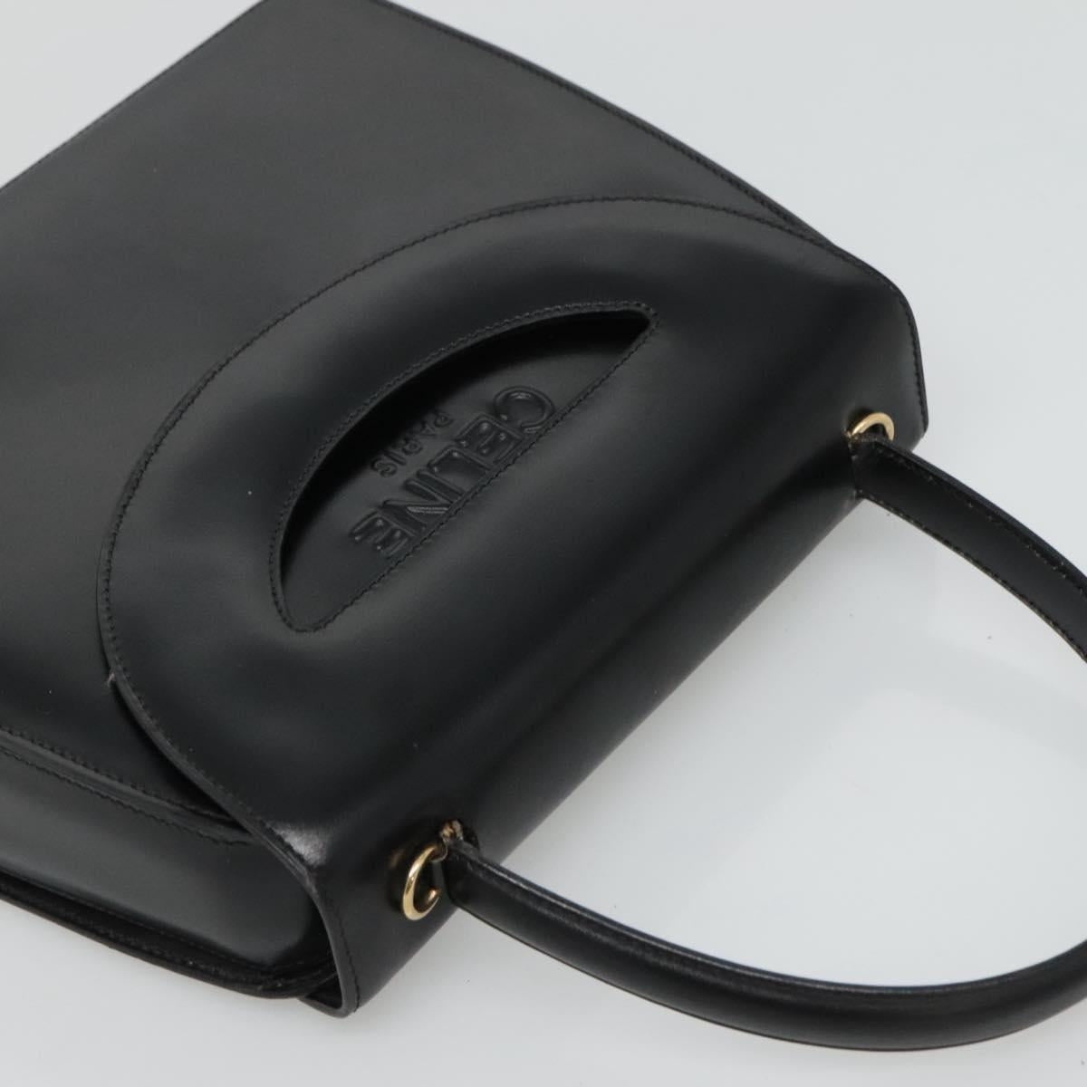 CELINE Hand Bag Leather Black - 6