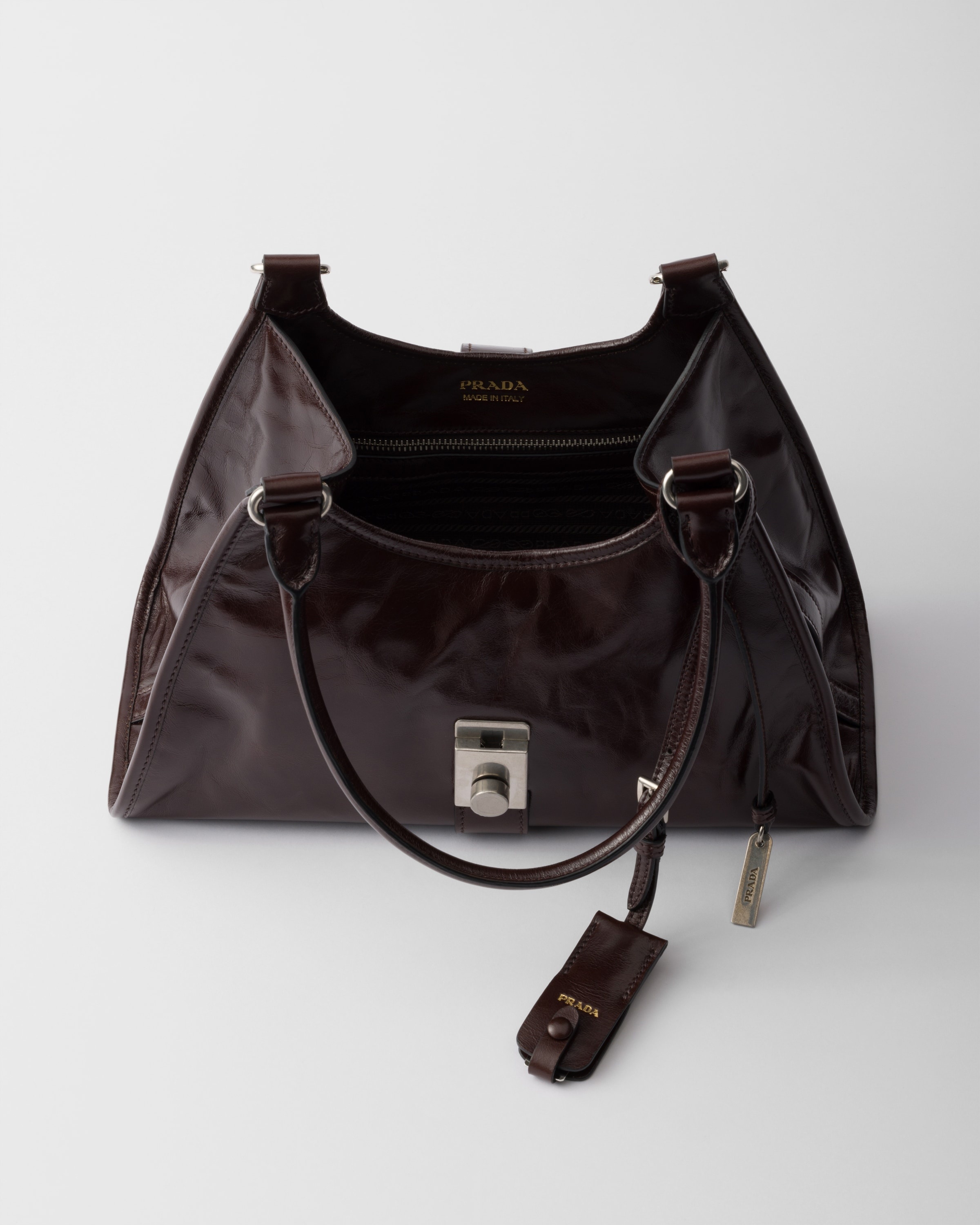 Medium leather tote bag - 5