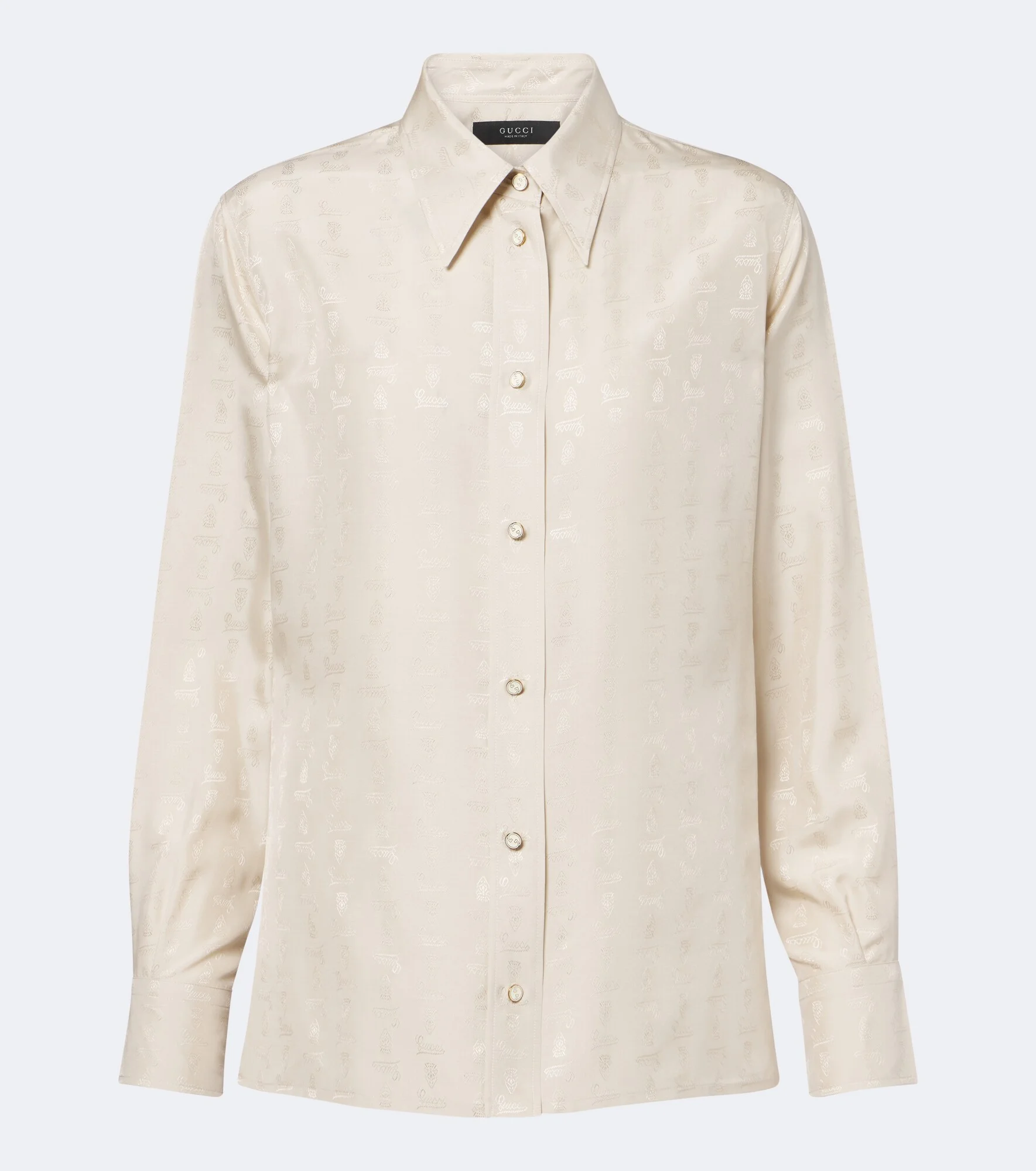 Silk jacquard shirt - 1