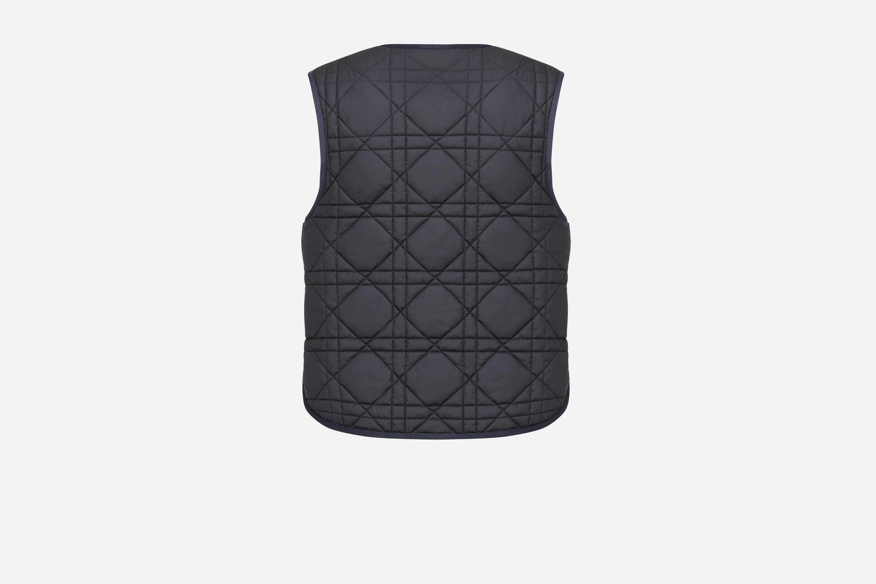 Macrocannage Reversible Sleeveless Vest - 5