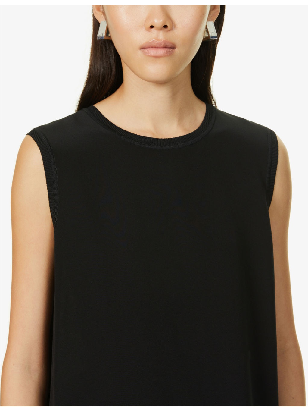 Sleeveless silk blouse - 5
