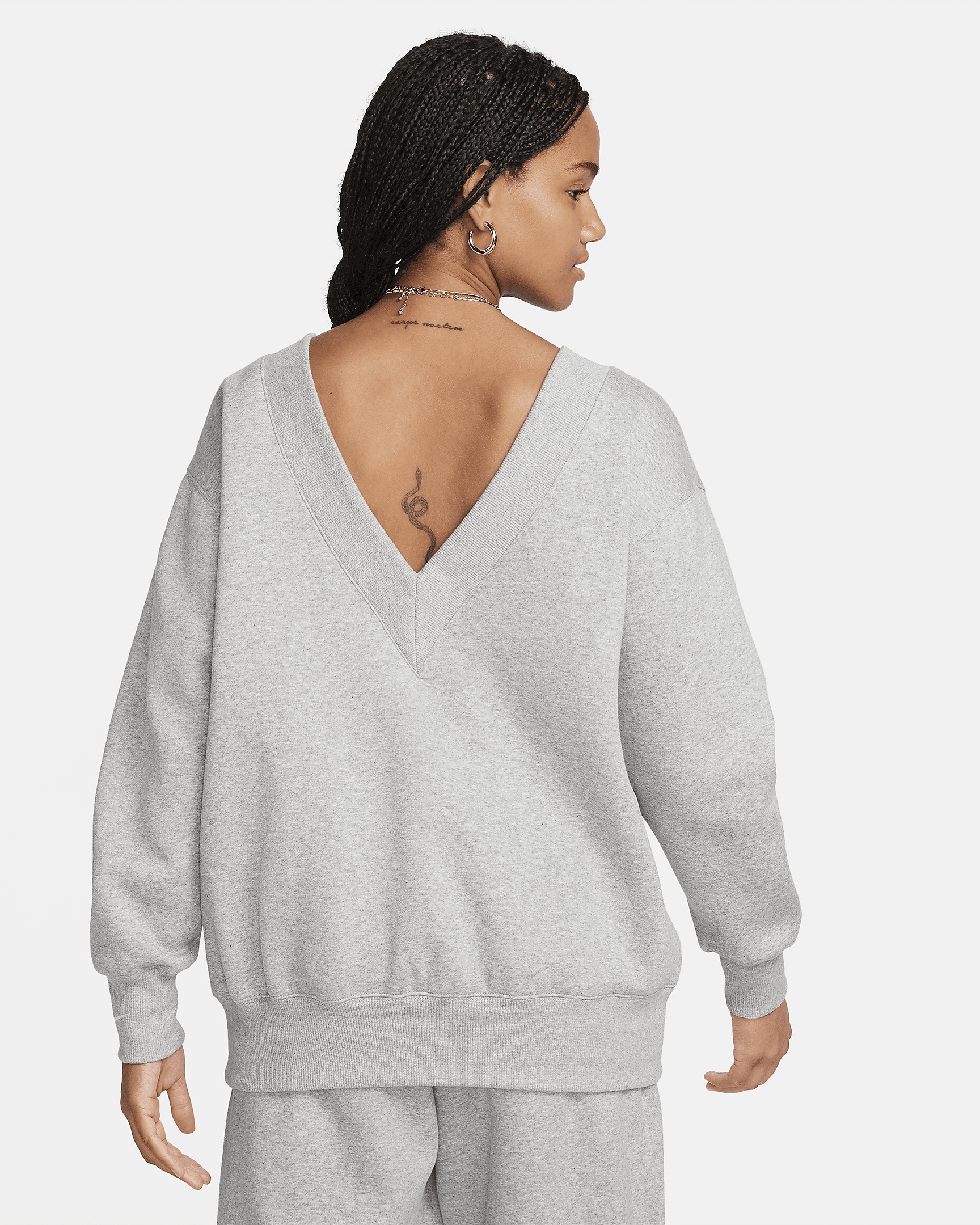 Nike Sportswear Phoenix Fleece Women's Oversized V-Neck Sweatshirt - 2