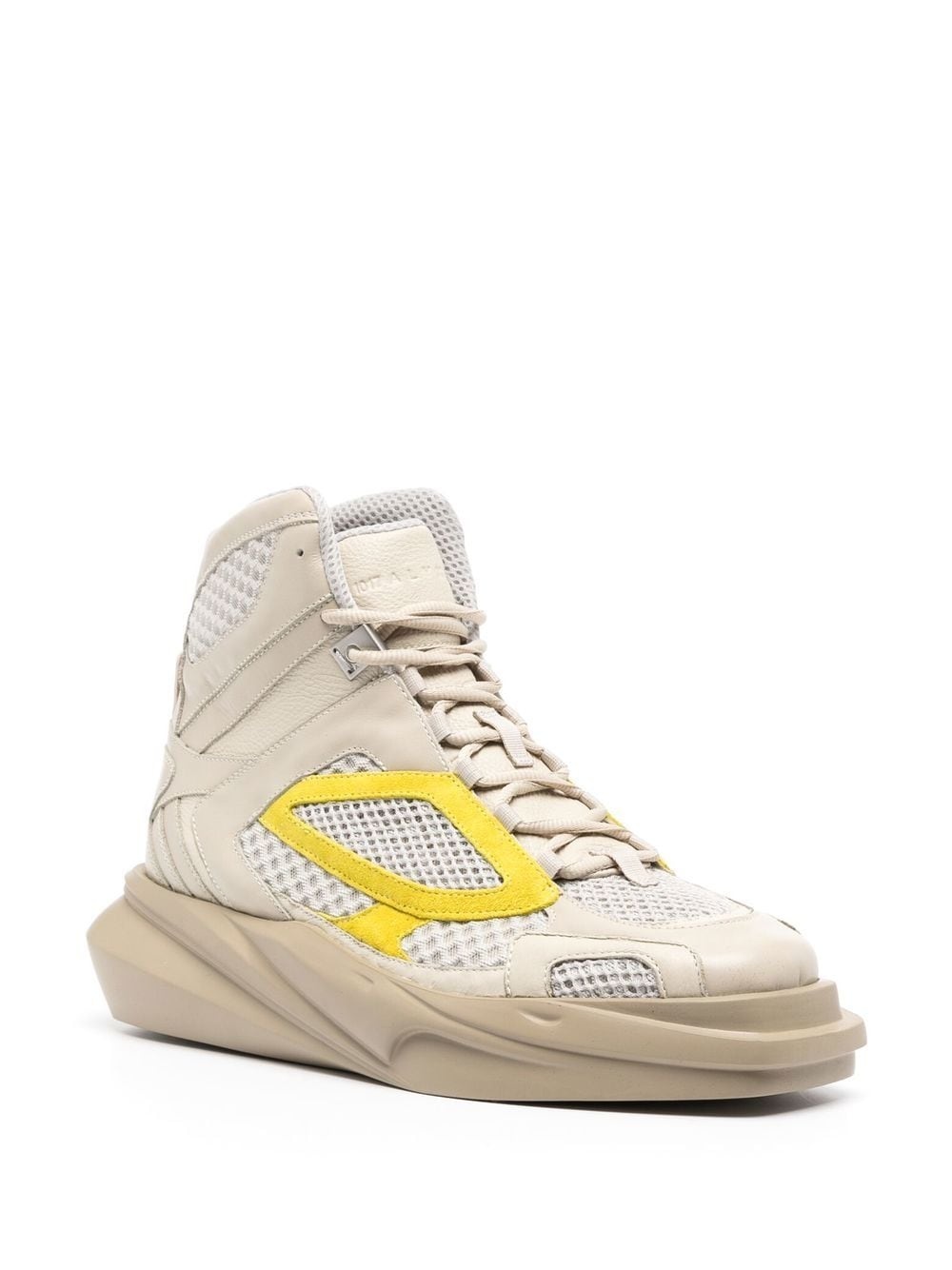 panelled high-top sneakers - 2