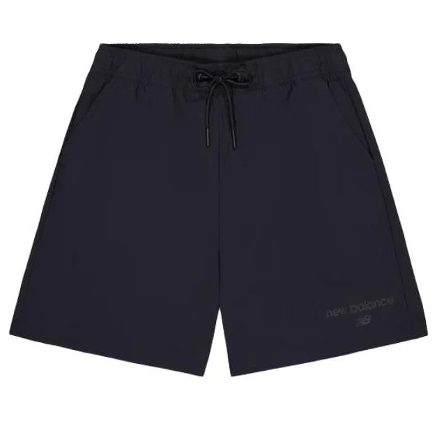 (WMNS) New Balance Small Logo Print Short 'Black' AWS41514-BK - 1