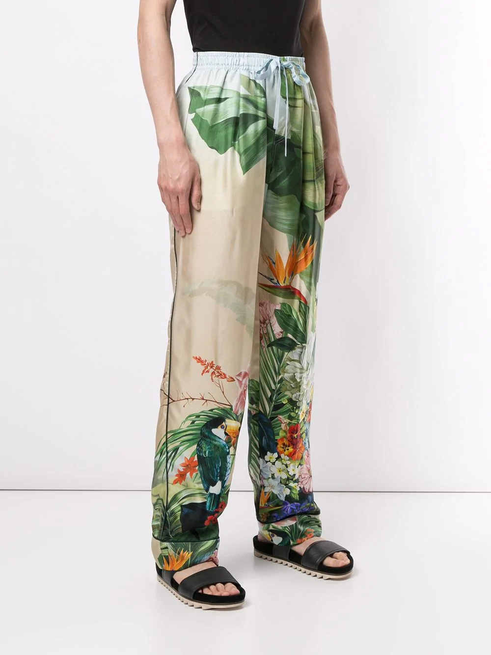 tropical print trousers - 3