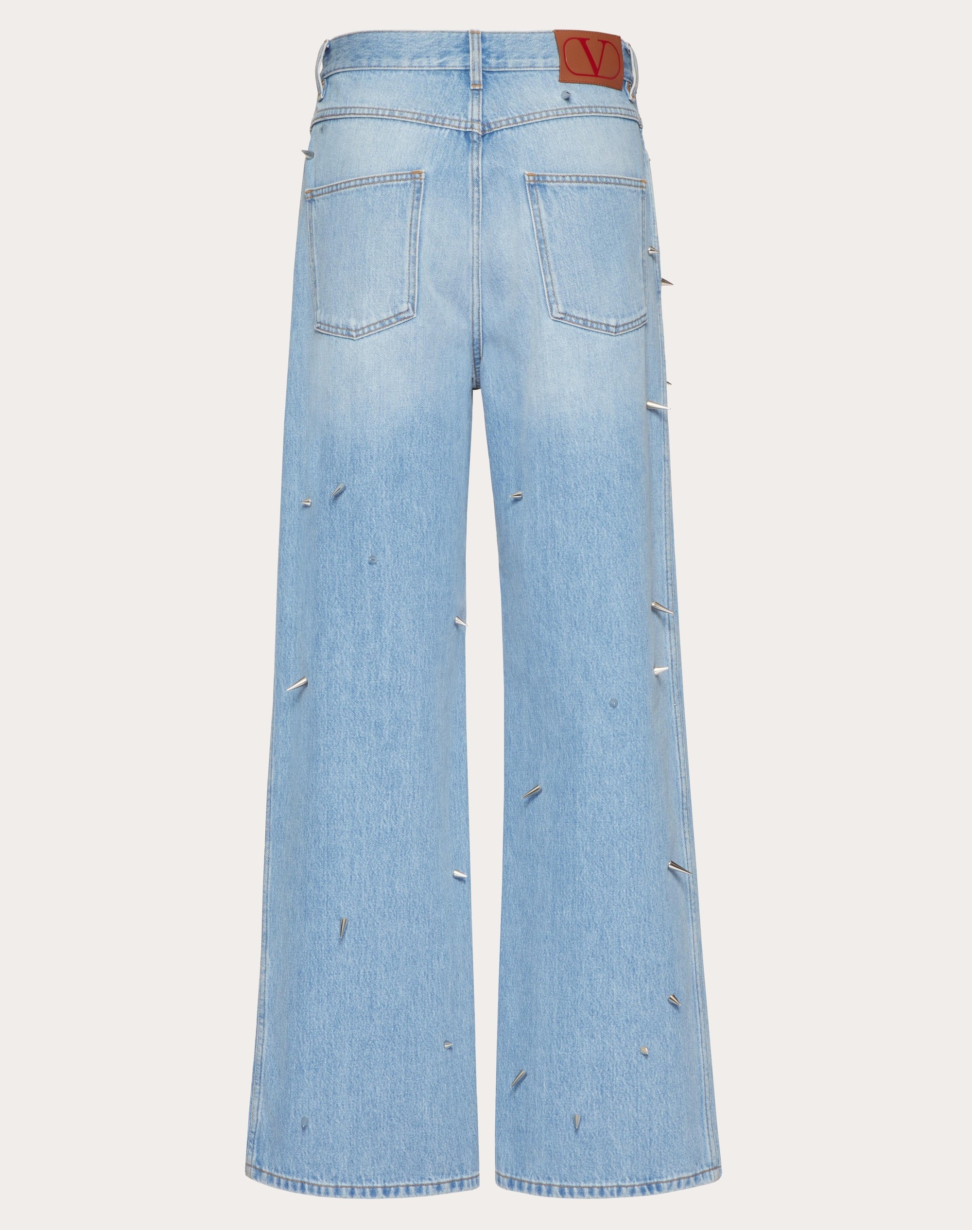 DENIM TROUSERS WITH PUNK STUDS - 2