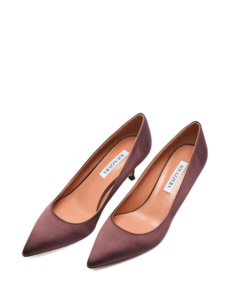 AQUAZZURA 65mm Purist pointed satin pump outlook