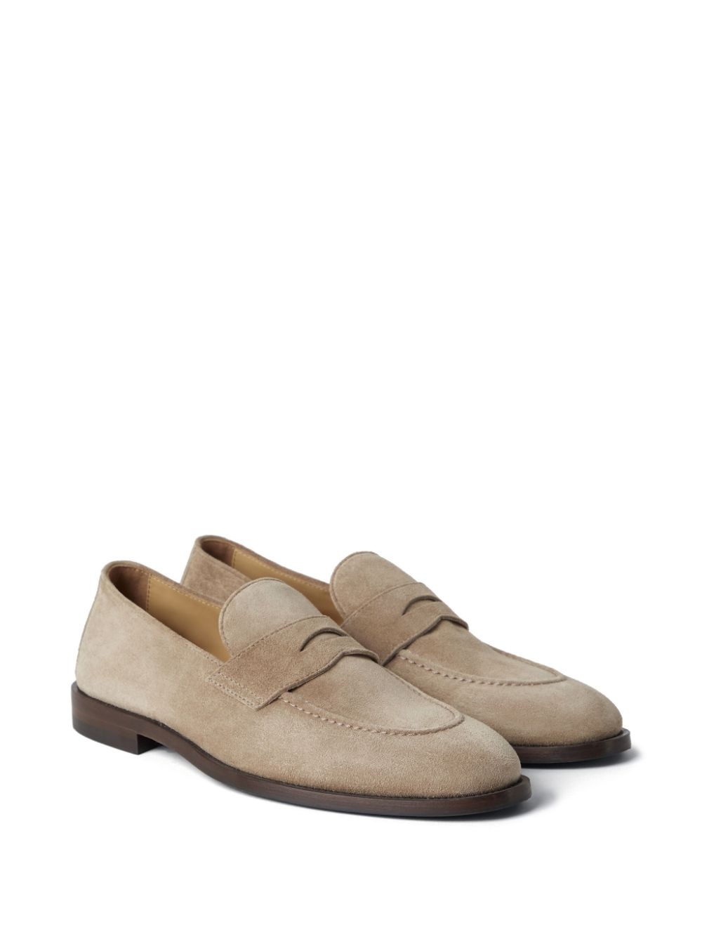 suede penny loafers - 2