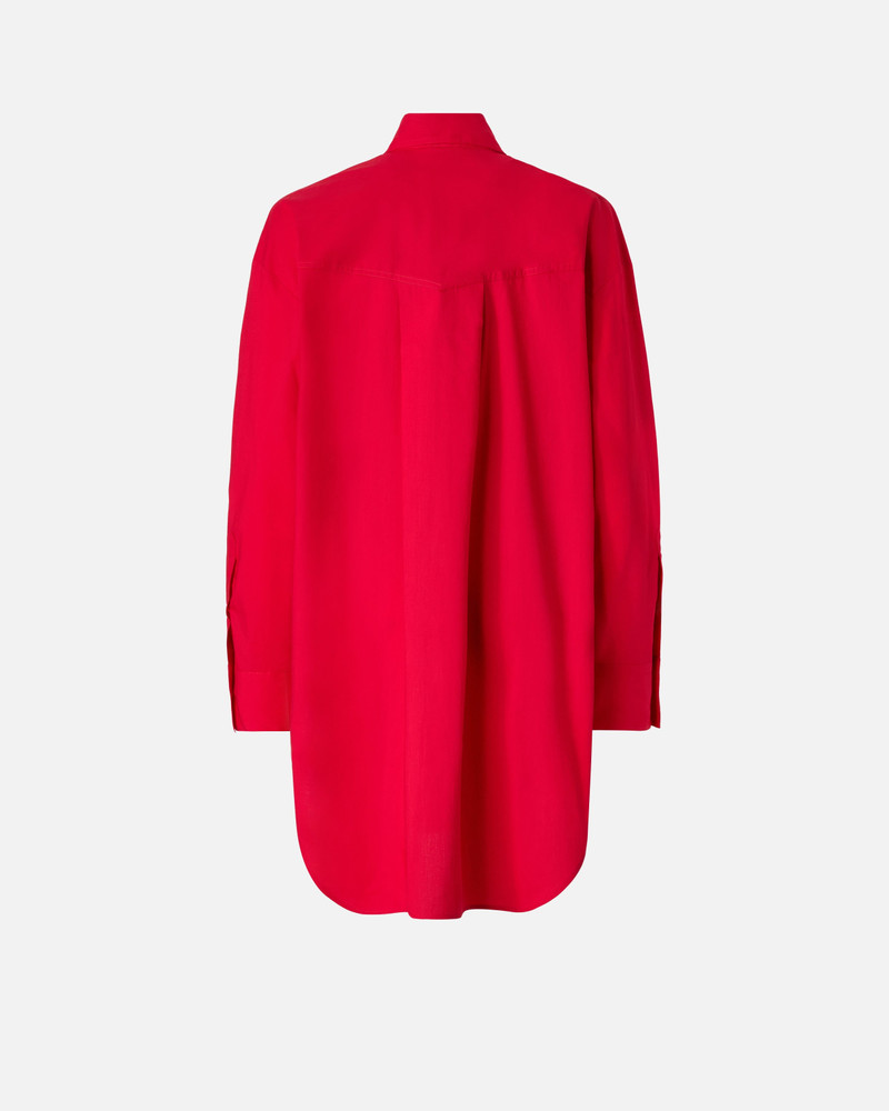 PINKO MINI SHIRT DRESS WITH FRINGING outlook