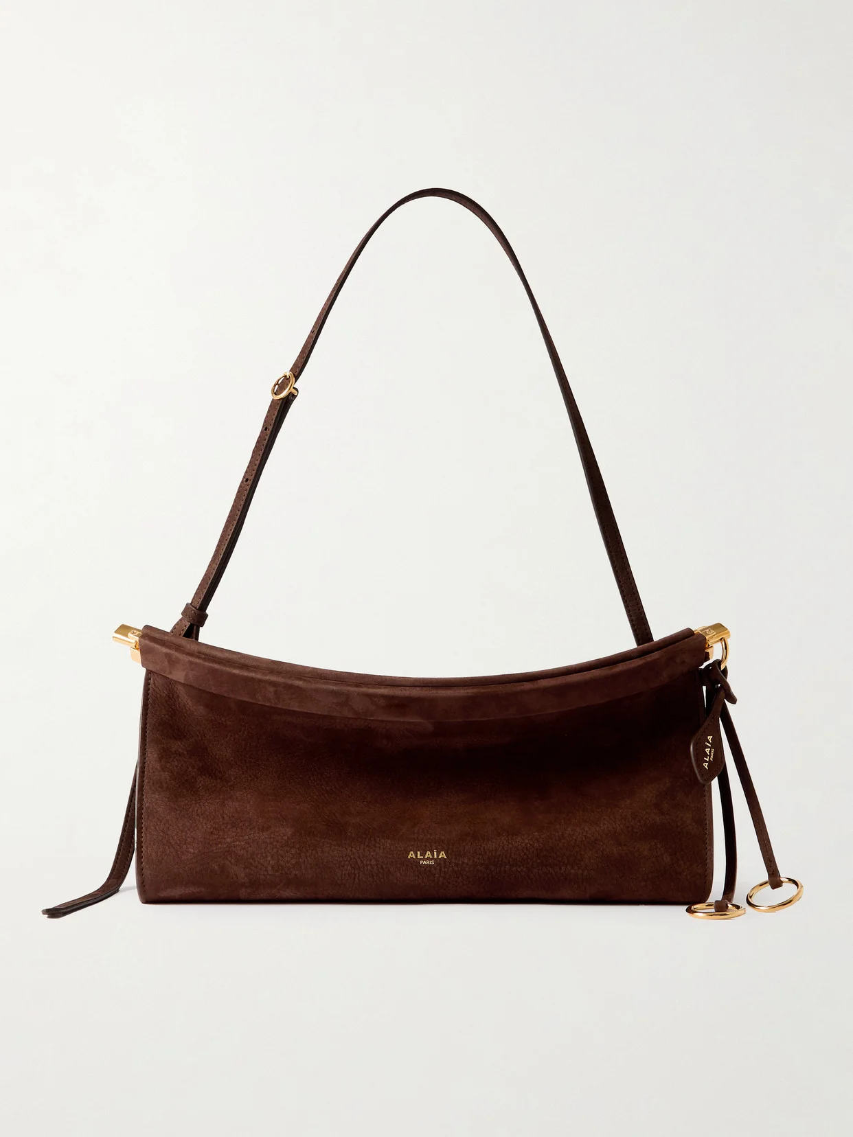 Le Click E/w Medium Nubuck Shoulder Bag - 1